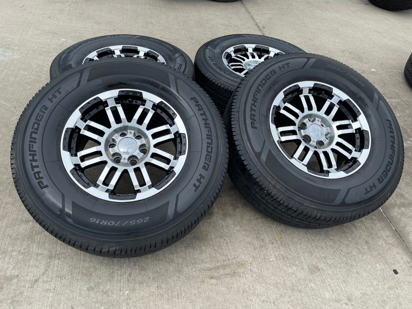 16" 16x8 Vision Warrior 518 Nissan Frontier wheels rims tires