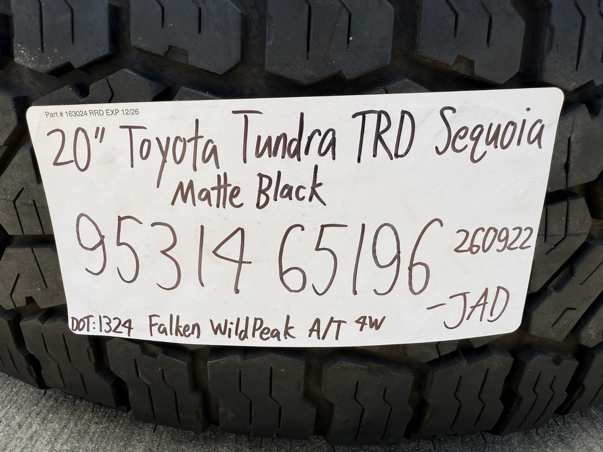 20" Toyota Tundra TRD OEM wheels rims 95314 65196 Sequoia FALKEN A/T4 SET