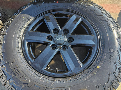 17" Ford F-150 OEM black Tremor rims wheels tires 10339 A/T4 2024 2025 2026 NEW