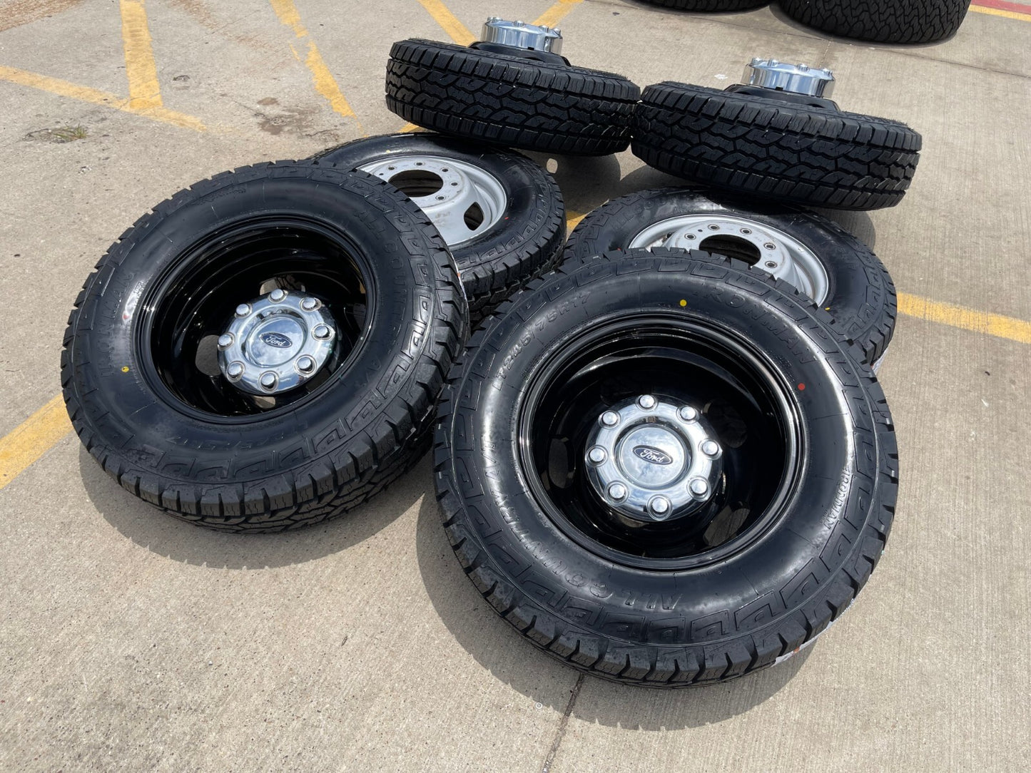 17" Ford F-350 Dually OEM 14077 14078 rims wheels 2024 2025 IRONMAN A/T NEW