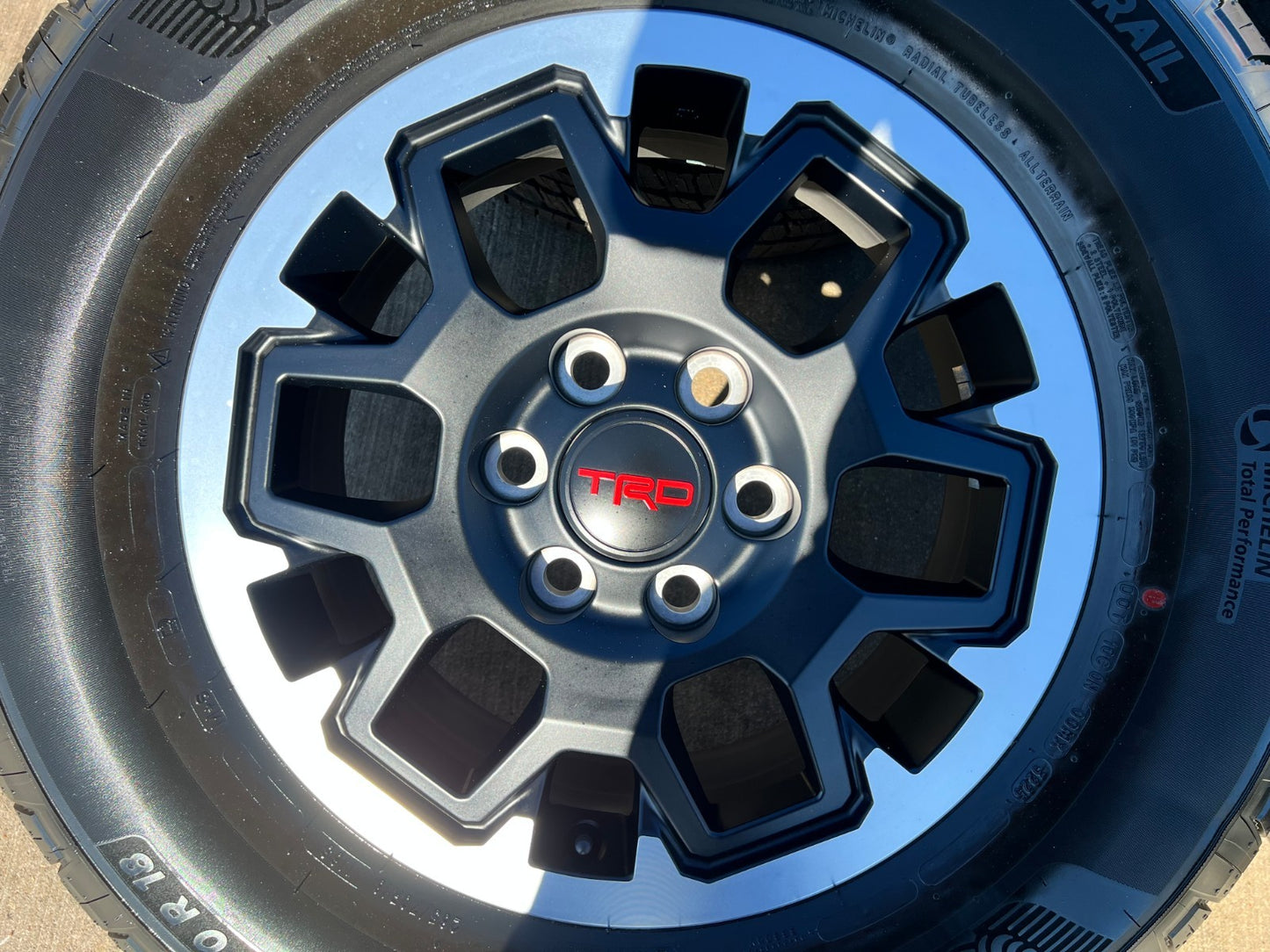 18" Toyota Tacoma 4Runner TRD OEM 94199 wheels rims 2024 2025 2026 NEW MICHELIN