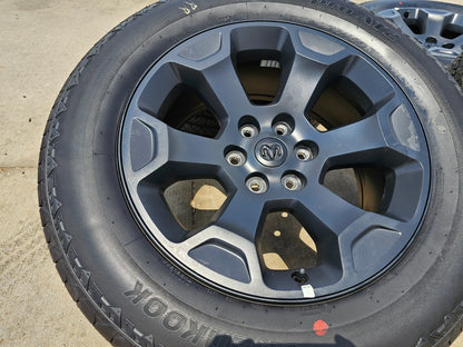 20" Dodge Ram 1500 OEM Laramie Black 2680 wheels rims tires HANKOOK A/T2 NEW