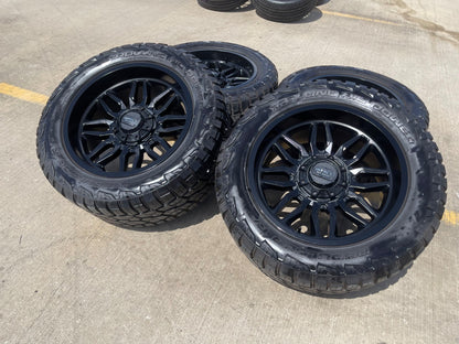 20" 20x10 Impact Off-Road 827 Silverado Ford F-150 RAM wheels rims 6x139 6x135