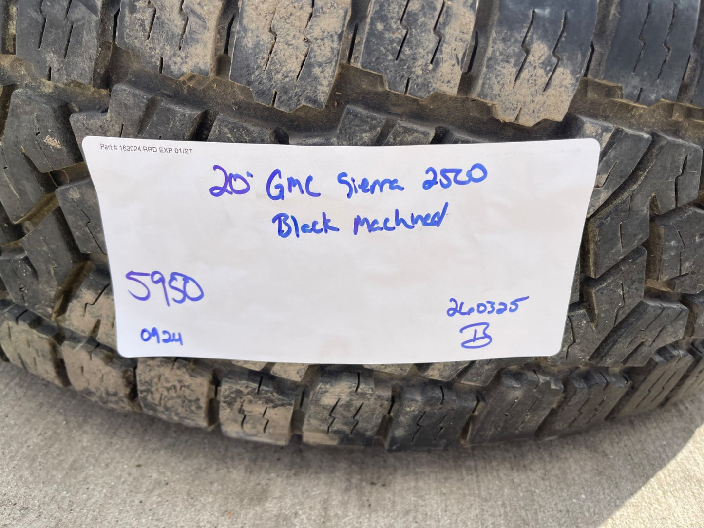20" GMC Sierra AT4 2500 3500 OEM wheels rims 5950 Silverado tires TOYO A/T3