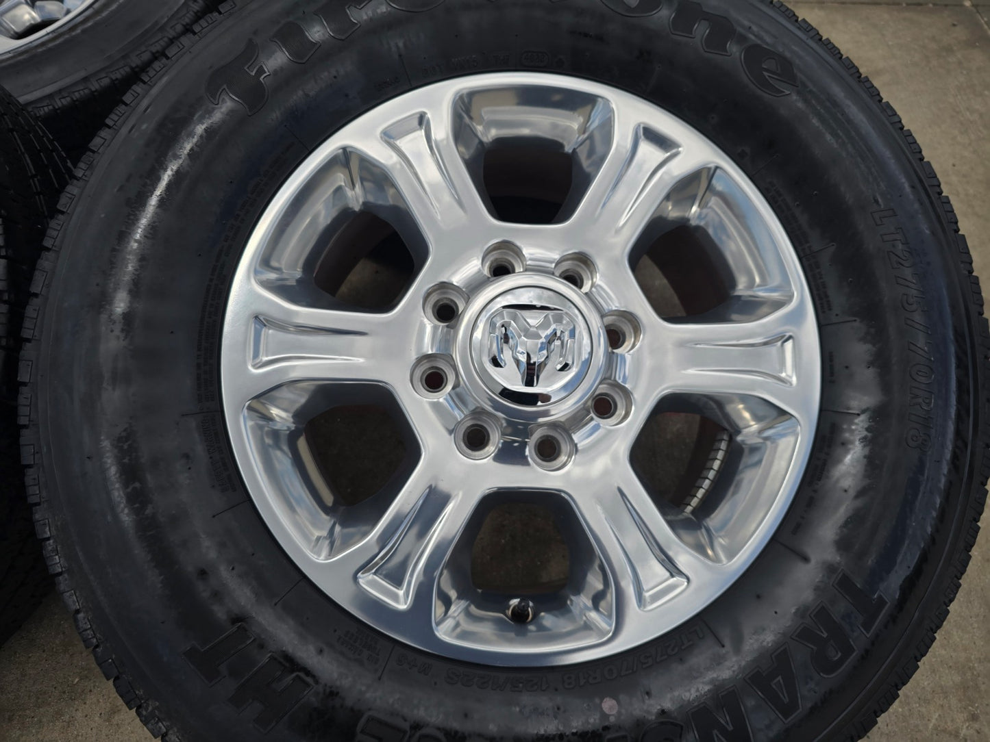 18" Ram 2500 3500 Laramie Power Wagon OEM wheels rims 2692 FIRESTONE H/T