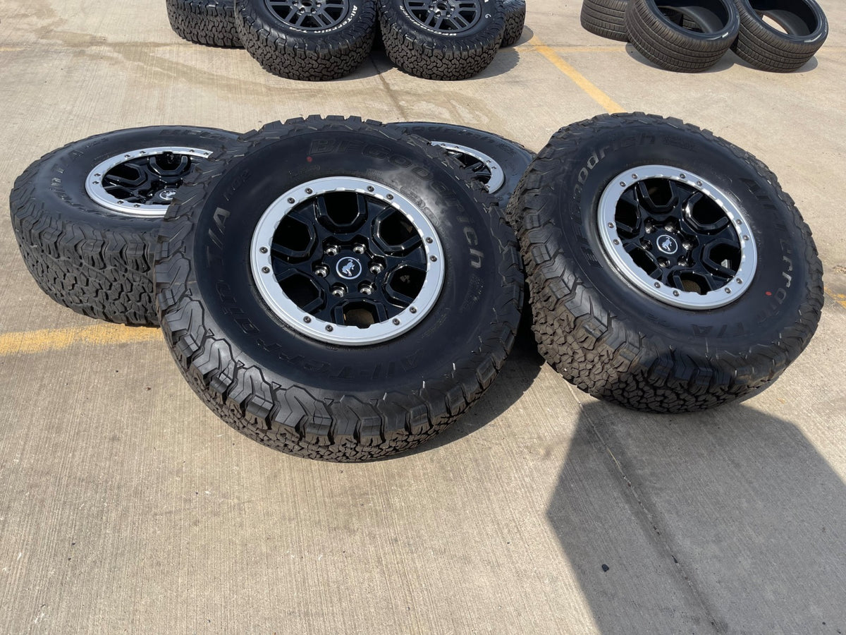 17" Ford Bronco SASQUATCH wheels rims BEADLOCK 10388 Ranger BFG KO2 A/T 37" SET