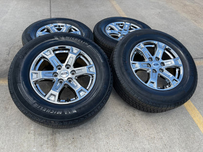 18" Ford F-150 Expedition OEM 10343 chrome rims wheels 2024 2025 2026 MICHELIN