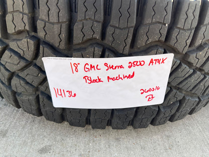 18" GMC Sierra AT4X Chevy Trail Boss 2500 OEM 14136 wheels rims GOODYEAR 35"