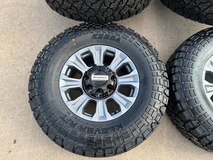 18" Ford F-250 F-350 OEM TREMOR gray rims wheels 10097 tires 2024 2025 NEW 35"
