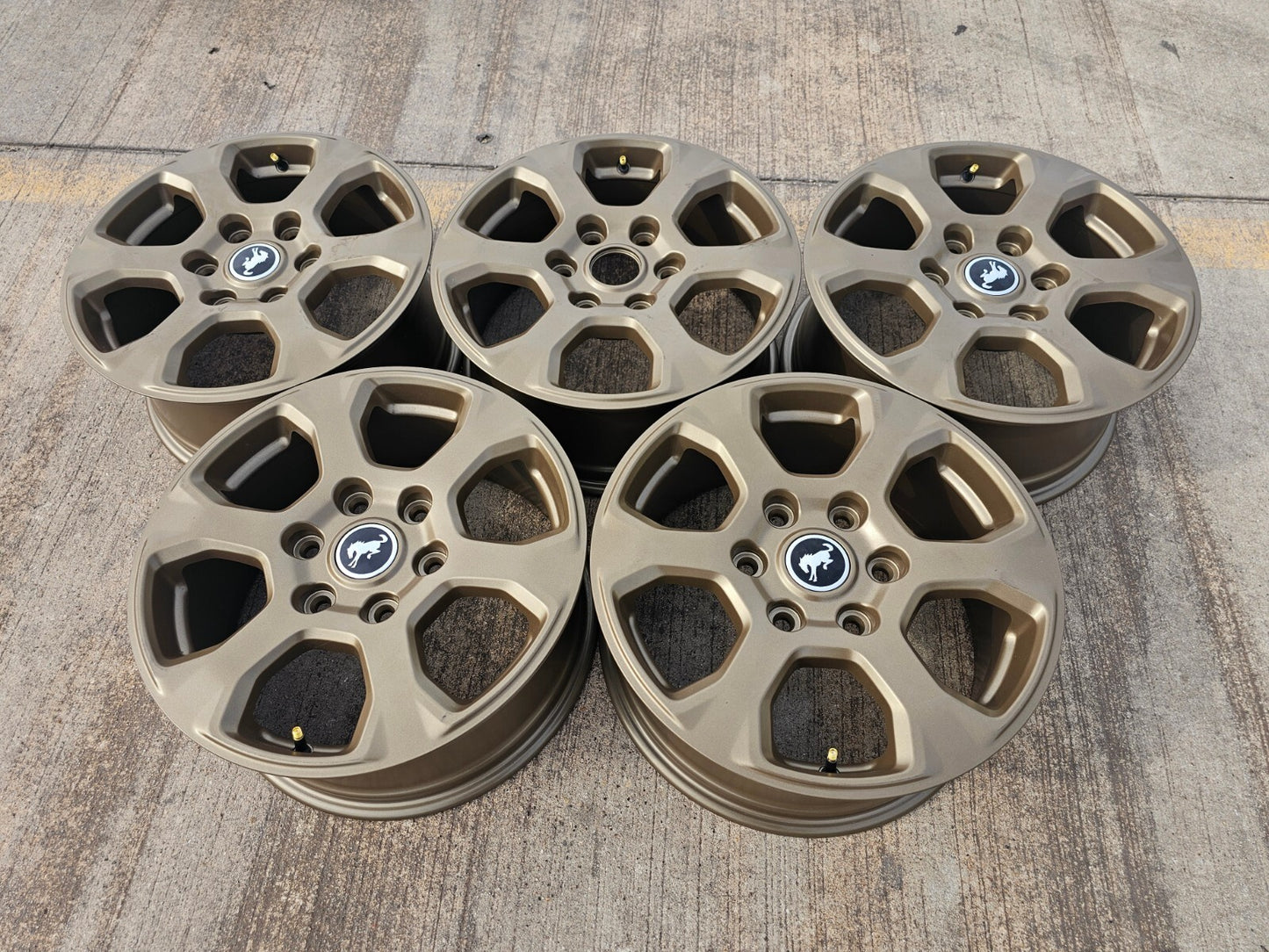 (5) 17" Ford Bronco wheels rims 10384 OEM Ranger BRONZE 2024 2025 2026 2027 NEW