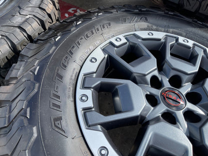 17" Nissan Frontier X-PRO OEM 62834 Desert Runner wheels rims BFG KO2 A/T NEW