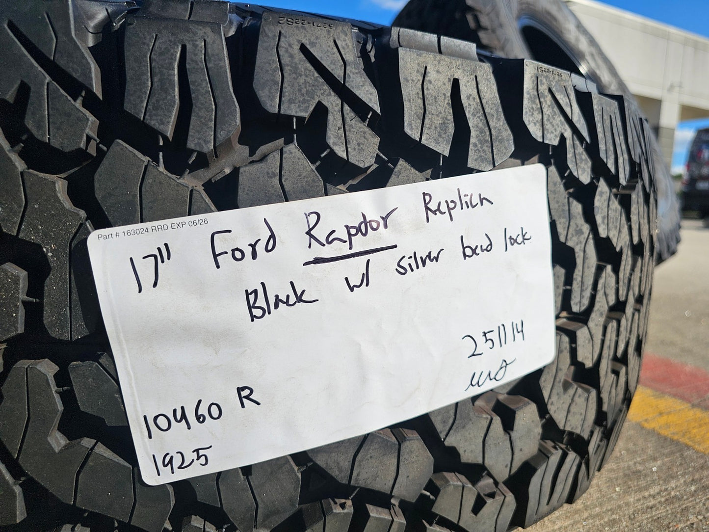 17" Ford F-150 Raptor R OEM Replica BEADLOCK 10460 rims wheels 35" tires BFG NEW