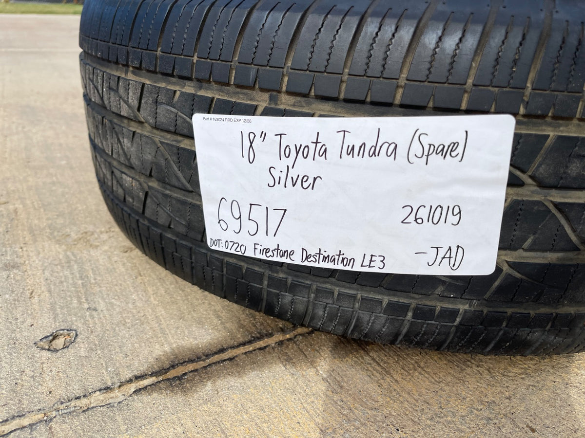 (1) 18" Toyota Tundra Sequoia TRD PRO OEM 69517 5x150 wheel rim tire