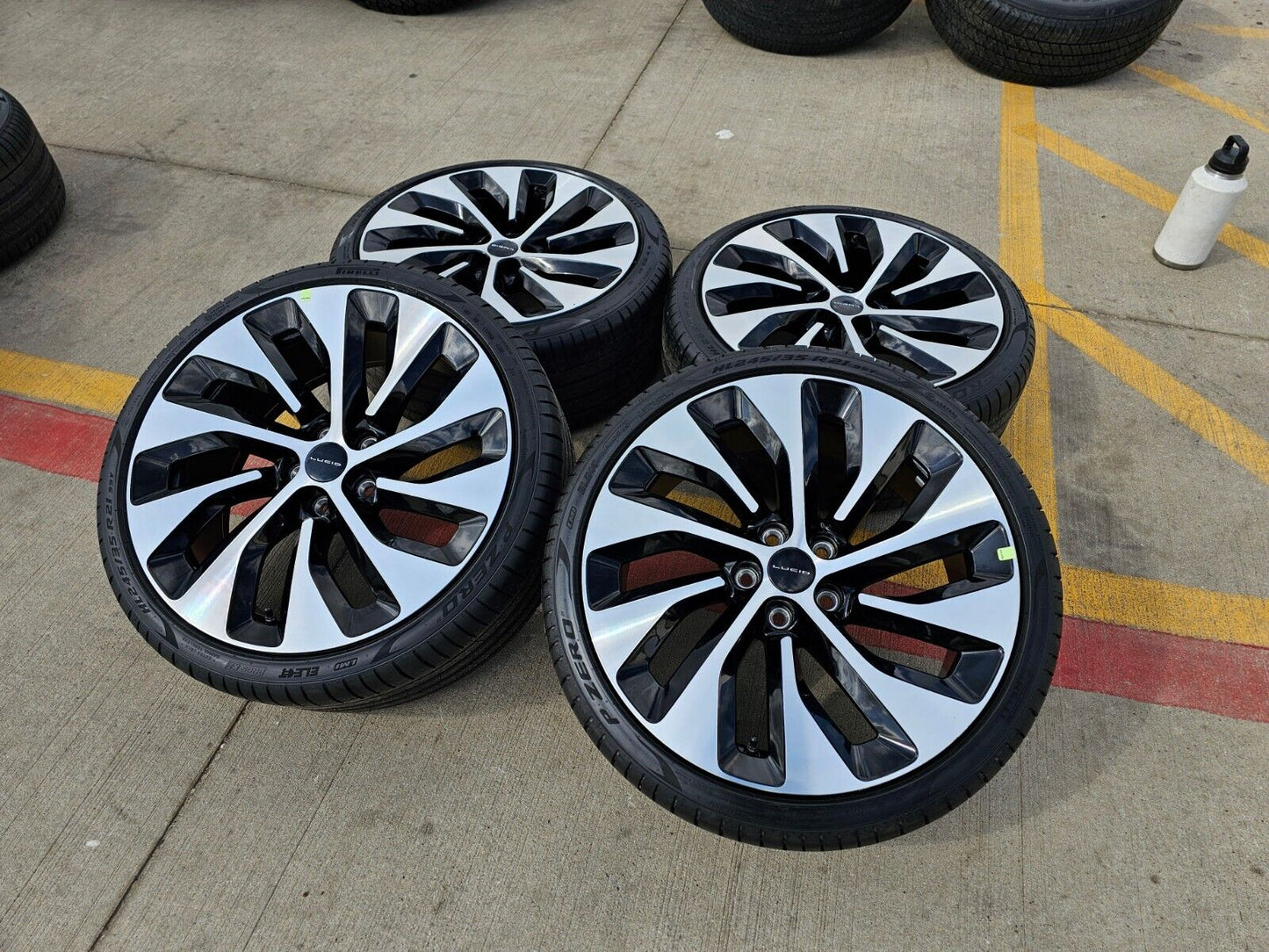 21" Lucid Air OEM Grand Touring black wheels rims tires 5x120 2023 2024 2025 NEW