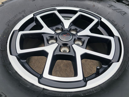 17" Jeep Wrangler Rubicon OEM 95730 9327 wheels rims Gladiator BFG KO2 A/T 35"