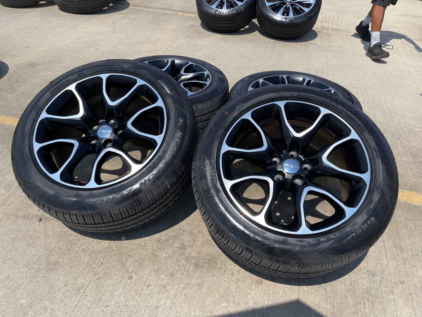 20" Jeep Grand Cherokee SRT Trackhawk OEM 2733 wheels rims tires SET PIRELLI
