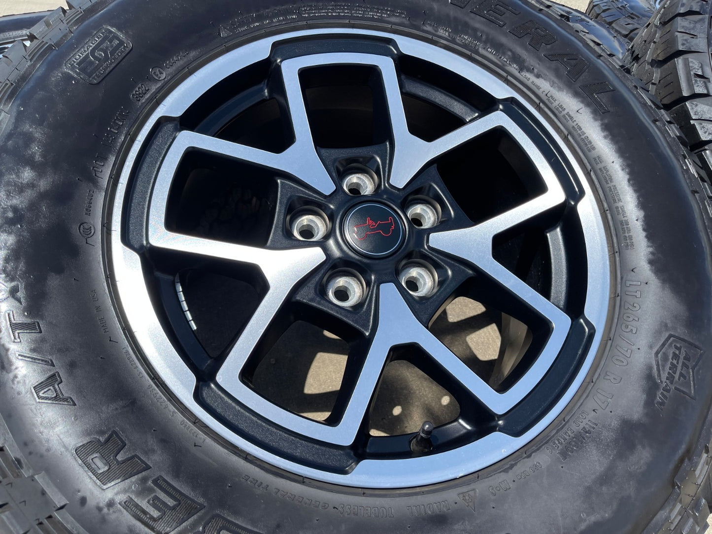 17" Jeep Wrangler Rubicon OEM 95730 9327 wheels rims Gladiator GENERAL A/T