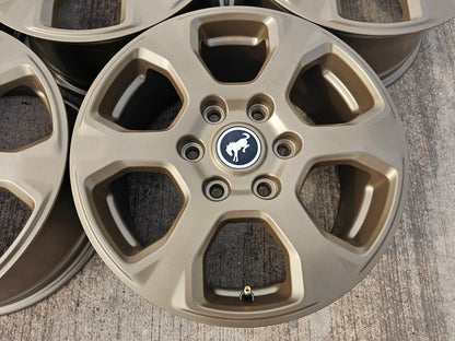 (5) 17" Ford Bronco wheels rims 10384 OEM Ranger BRONZE 2024 2025 2026 2027 NEW