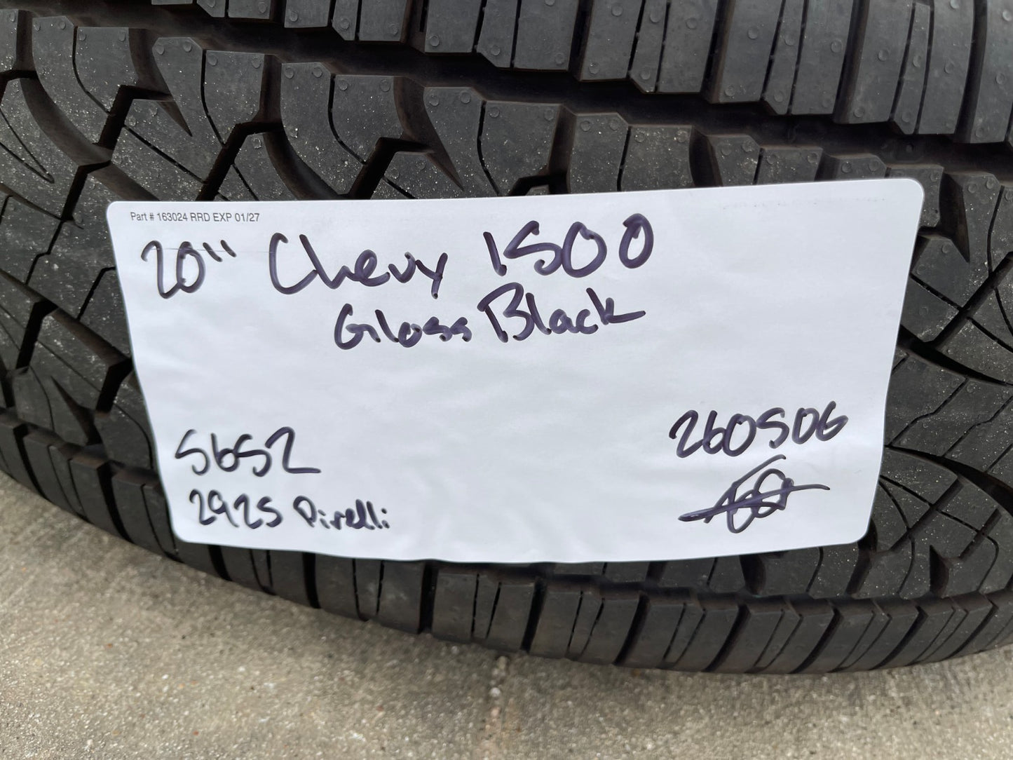 20" Chevy Silverado 1500 Tahoe Suburban OEM wheels rims 5652 PIRELLI A/TR NEW