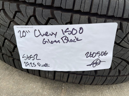 20" Chevy Silverado 1500 Tahoe Suburban OEM wheels rims 5652 PIRELLI A/TR NEW