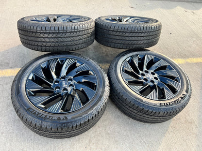 22" Lincoln Navigator OEM 10665 rims wheels BLACK LABEL 2025 2026 MICHELIN NEW