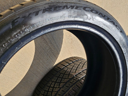 (2) 255/40/18 + (2) 285/35/18 Continental Extreme Contact tires 99Y M+S XL NEW