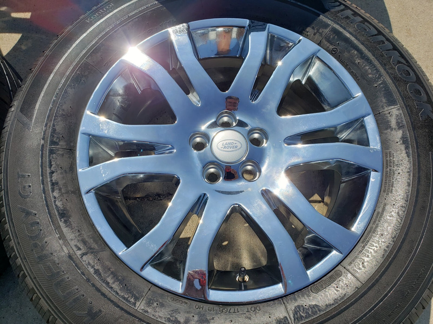 18" Land Rover OEM 72202 CHROME wheels rims Evoque LR2 tires
