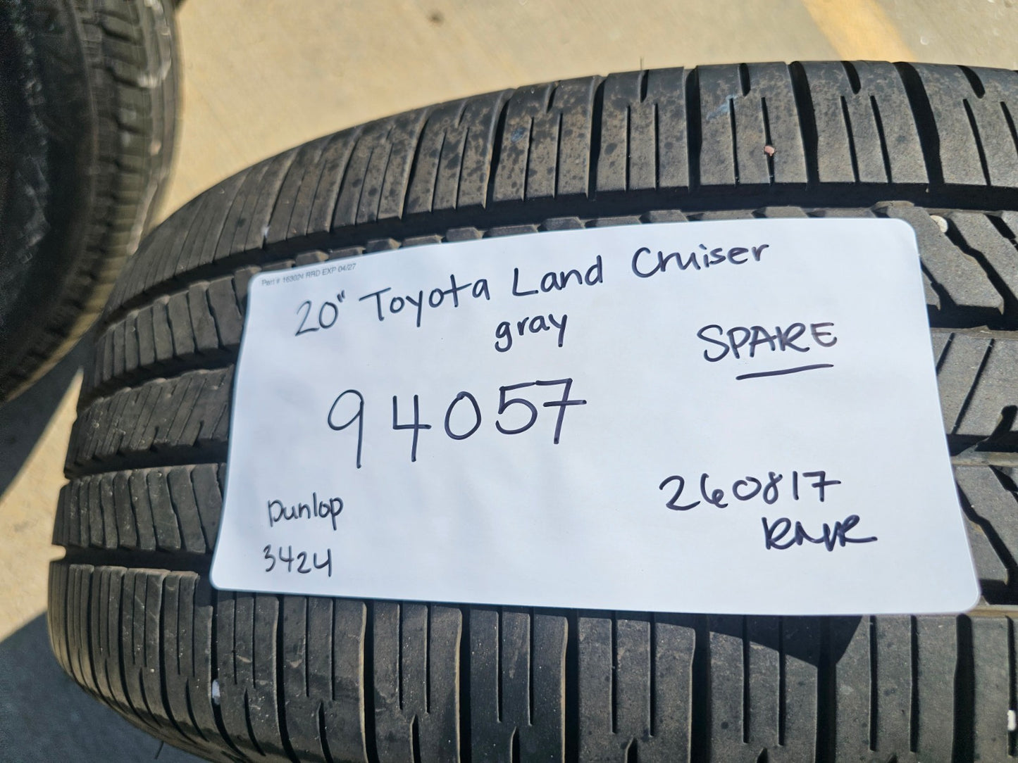 20" Toyota Land Cruiser OEM wheel rim 94057 Tundra Sequoia 2024 2025 2026 NEW