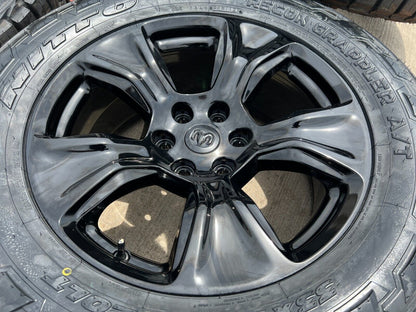20" Dodge Ram 1500 OEM Laramie wheels rims 2674 tires 2024 2025 NEW 33" NITTO