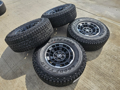 17" Ford Bronco HERITAGE SASQUATCH OEM 22025 wheels rims SET GOODYEAR A/T 35"