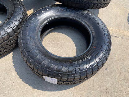 (4) 265/70/18 Toyo Open Country A/T3 tires SET 116H M+S 265/70R18 TAKE OFFS NEW