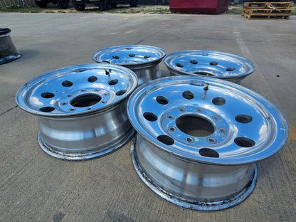 16" Ford F-250 F-350 Excursion OEM 3338 polished wheels rims SET