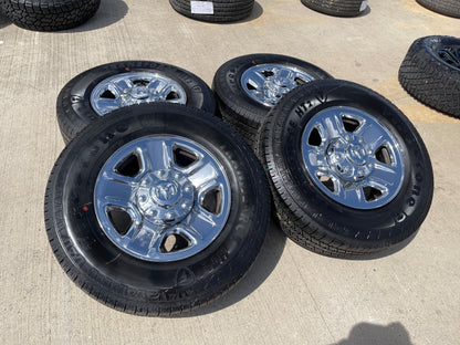 18" Dodge Ram 2500 3500 STEEL chrome OEM 2473 wheels rims SET FIRESTONE NEW