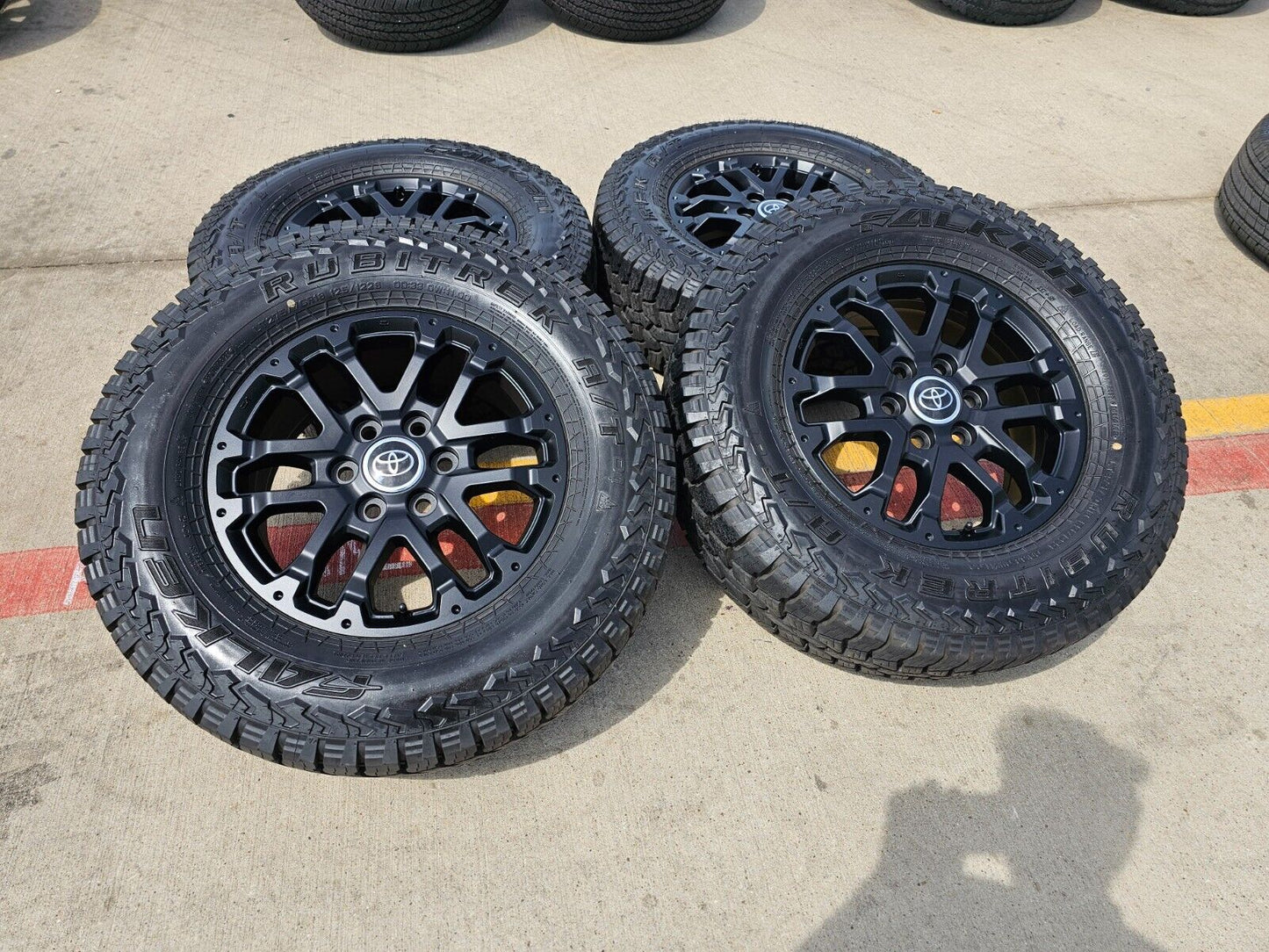 18" Toyota Tundra TRD OEM black wheels rims 75273 tires Sequoia 2024 2025 NEW