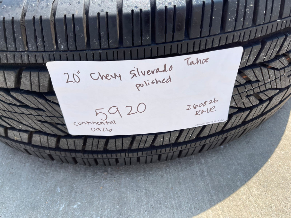 20" Chevy Tahoe Silverado LTZ 5920 OEM wheels rims Yukon 2026 CONTINENTAL NEW