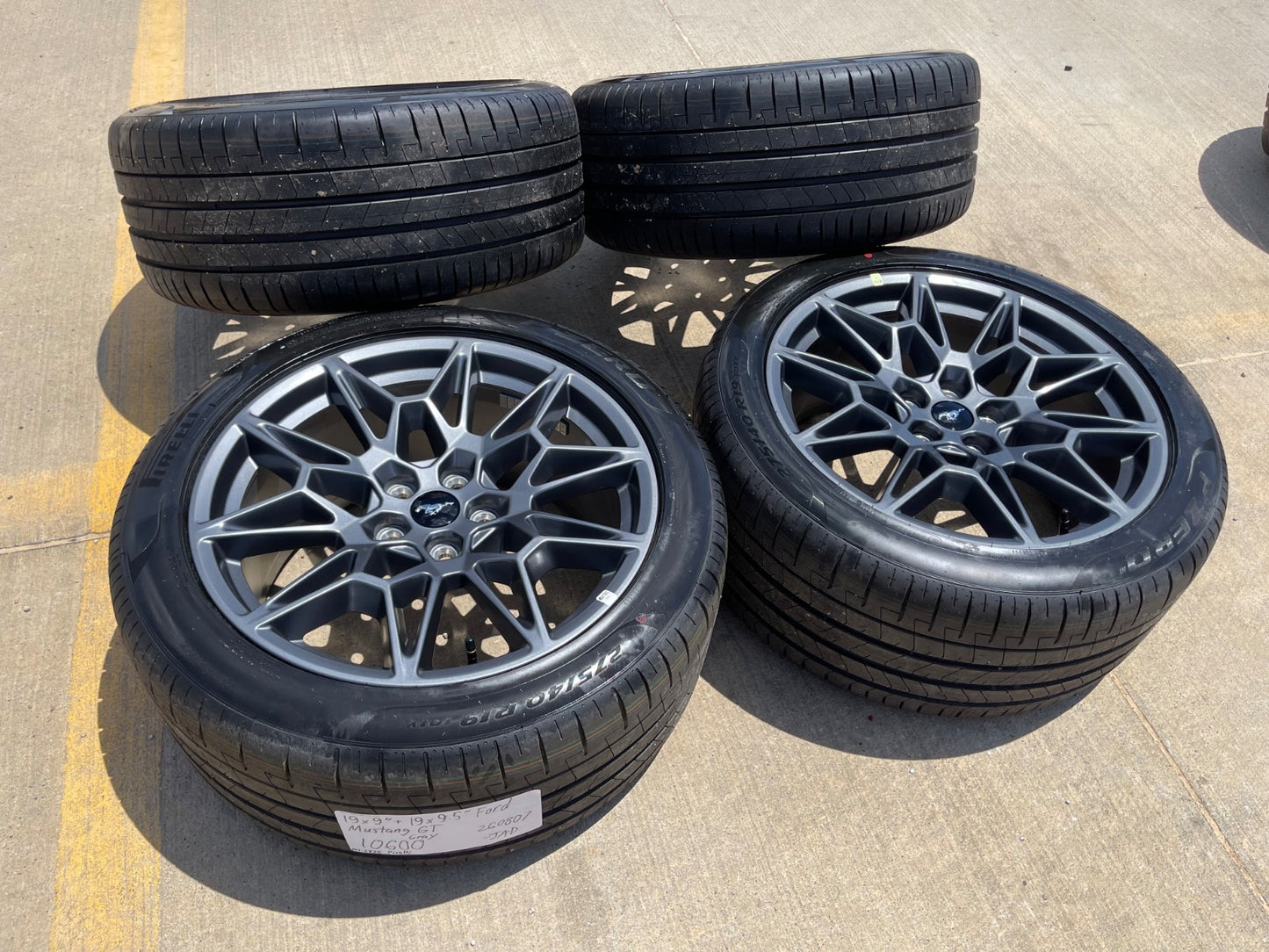 19" Ford Mustang GT Track Pack OEM 10600 10603 wheels rims 2025 2026 2027 NEW