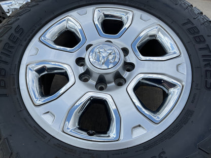 20" Dodge Ram 2500 3500 OEM 2477 CHROME wheels rims tires 35"