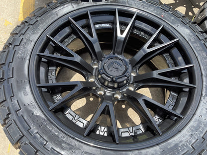22x10 22" FUEL Fusion Forged Chevy Silverado 2500 3500 wheels rims 8x180 33" NEW