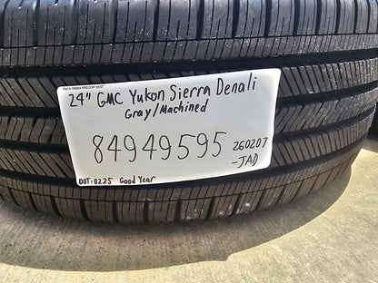 24" GMC Yukon Sierra DENALI OEM wheels rims GOODYEAR SET 2024 2025 2026 2027 NEW
