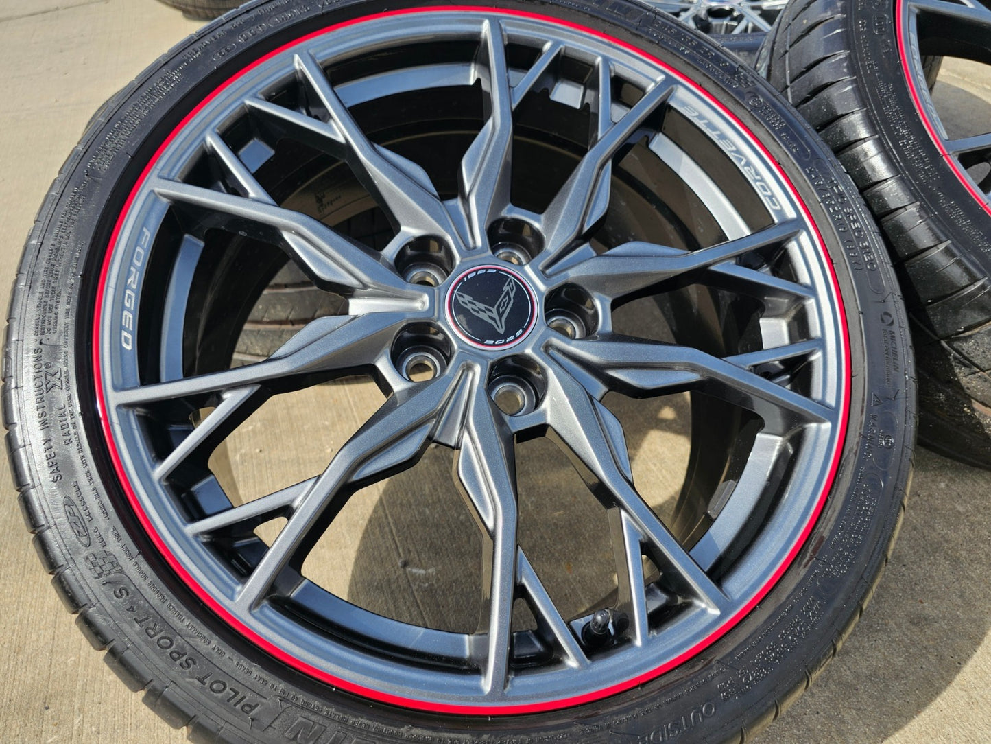 19" + 20" Chevy Corvette Z06 C8 OEM FORGED wheels rims 2023 2024 2025 2026 NEW
