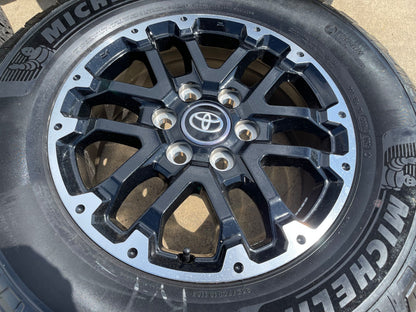 18" Toyota Tundra TRD OEM black wheels rims 75273 Sequoia SET MICHELIN NEW