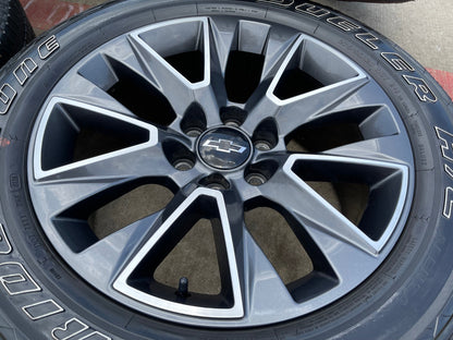 20" Chevy Tahoe Silverado OEM 5919 wheels rims GMC Yukon tires BRIDGESTONE