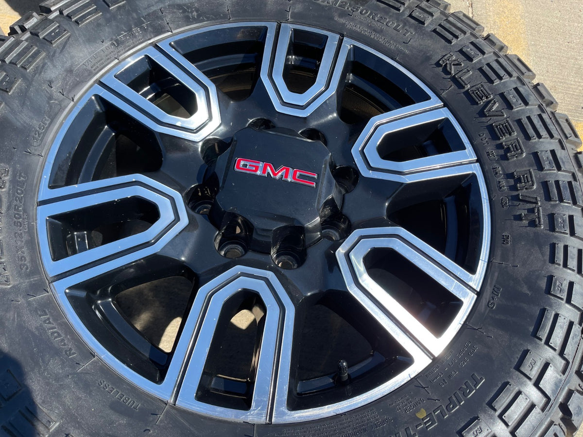 20" GMC Sierra AT4 2500 3500 OEM wheels rims 5950 Silverado KENDA 35" SET