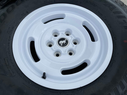 17" Ford Bronco HERITAGE SASQUATCH OEM 10463 wheels rims white 37" BFG NEW