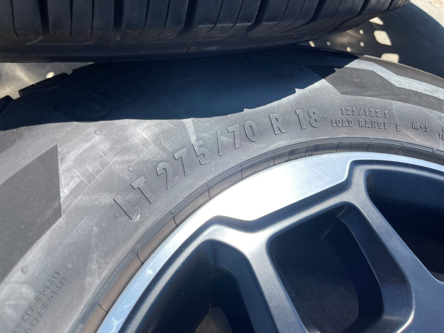 18" Dodge RAM 2500 3500 OEM 68629288 wheels rims tires CONTINENTAL