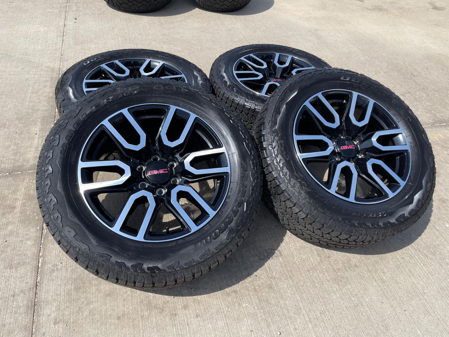 20" GMC Sierra Yukon AT4X Silverado OEM 5914 wheels rims SET BRIDGESTONE A/T NEW