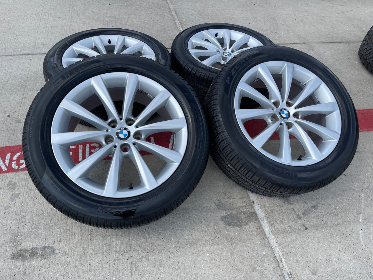 18" BMW 640i 740i 750i 840i GT 5 6 7 8 Series OEM 86272 wheels rims PIRELLI SET