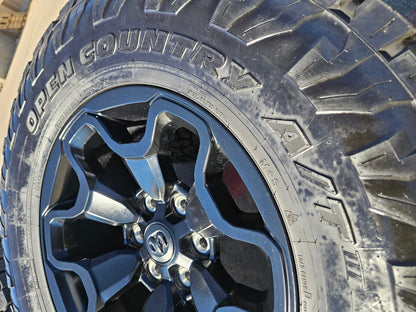 18" Dodge Ram 1500 TRX RHO Black OEM 66002 wheels rims TOYO A/T3 35"
