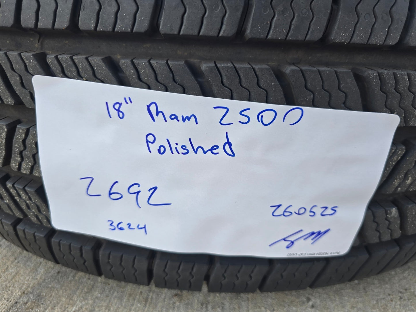 18" Ram 2500 3500 Laramie Power Wagon OEM wheels rims 2692 FIRESTONE H/T2 NICE