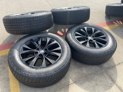 20" Ford F-150 Expedition rims wheels 10003 black OEM tires HANKOOK A/T2 SET NEW